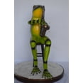thumbnail image 2 of Nifao Green frog playing saxophone bronze statue – Home Decor Sculpture, 23"L x 15"W x 30"H, 2 of 8