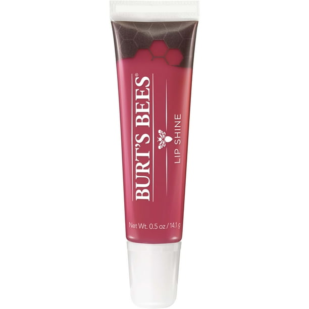 Brillo de labios Burt's Bees Pucker Lip Shine, maquillaje 100% natural