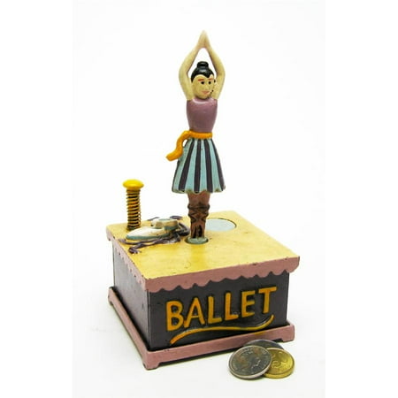 Ballet Dancer Collectors' Die Cast Iron Mechanical Coin Bank