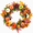Design 5, variant on Fall Wreath Decoration Thanksgiving Front Door Decor Artificial Rustic Leaf Wreath Farmhouse Pumpkin Sunflower Home Wall Window Festival Wedding Décor 20" Design 2