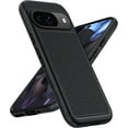 thumbnail image 1 of HZXC-for Google Pixel 9 Case: Pixel 9 Pro Dual Layer Heavy Duty Protective Cell Phone Cover with Non Slip Textured Back - Shockproof Rugged Military Protection Bumper Tough (Black), 1 of 4