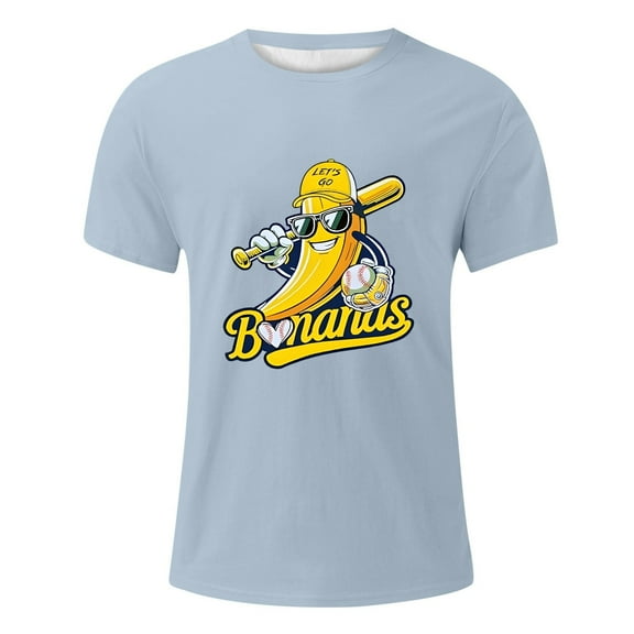 Mens Golf Polo Shirts Plus Size Game Day Baseball Fan Short Sleeve Solid Color Mens Casual Shirts,Light Blue,XL