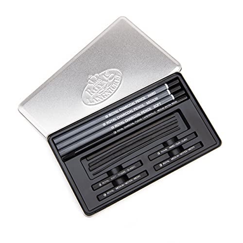 Royal & Langnickel Small Tin Charcoal Drawing Art Set