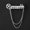 Silver Key, variant on Metal Chain Zircon Tassel Brooch-For Unisex Shirt Suit Collar Lapel Pin Jewelry-Gold Key