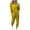 Yellow, variant on GILIGEGE Women's Two Piece Outfit Long Sleeve Crewneck Pullover Tops And Long Pants Tracksuit Sweatsuits With Sweatpants Green L