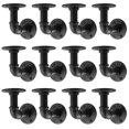 thumbnail image 1 of Soporte de estante MUZIK Heavy Duty Floating, paquete de 12 unidades, hierro vintage, 1 of 7