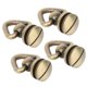 thumbnail image 3 of Pernos De Tornillo De Anillo Sincero De Metal Accesorios Para Manualidades De Cuero DIY 4 Piezas Bronce, 3 of 9