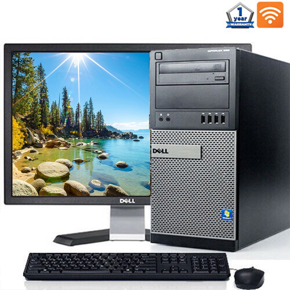 Dell Desktop Computer Core i3 8GB RAM 500GB HD DVDRW Wifi 19" LCD