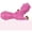 Pink, variant on Pet Life ® 'Tri-Chew' Treat Dispensing and Chewing Interactive TPR Dog Toy
