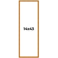 thumbnail image 2 of 14x43 Honey Brown Real Wood Picture Frame Width 0.75 inches | Interior Frame Depth 0.5 inches |, 2 of 8