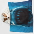 thumbnail image 6 of Naloa Open-Mouthed Shark Dog Blanket, 3 Sizes Cat Blanket for Indoor Cats Large Medium Small Dog Gifts-Small, 6 of 8
