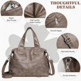 thumbnail image 4 of Sunyuer Elegant Vegan Leather Handbag - Large Capacity Shoulder Bag with Adjustable Strap, 4 of 6