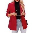 thumbnail image 1 of Bellella Veste à Manches Longues pour Femmes Blazer Décontracté Cardigan Rouge 2TG, 1 of 4