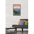 thumbnail image 2 of Lantern Press - Great Smoky Mountains National Park, Bear and Spring Flowers Wall Poster, 14.725" x 22.375" Framed, 2 of 5
