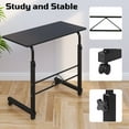 thumbnail image 5 of Ktaxon Adjustable Laptop Table Stand Computer Desk Sofa Side Bed Tray Rolling Black, 5 of 10