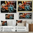 thumbnail image 4 of Designart "Bike Energetic Views" Transportation Floater Framed Canvas Art Print, 4 of 7