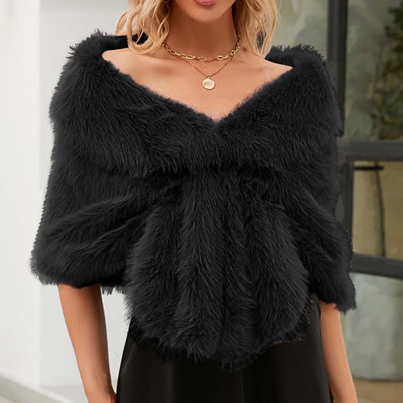 Dvkptbk Scarfs for Women Women Elegant Bridal Wedding Faux Long Shawl Stole Wrap Scarf Cape Cardigan Jacket Top Clothes on Clearance