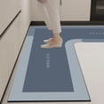 thumbnail image 5 of EazyTech Non-Slip L-Shaped Kitchen Rug, Machine Washable Absorbent Floor Mat for Bathroom, Living Room, Laundry Room Velvet Fleece, 5 of 7