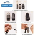 thumbnail image 4 of for Mercedes Key Fob Cover Soft TPU Key Case Protector Fit for Mercedes Benz 2017-2021 E-Class, 2018-2021 S-Class, 2019-2021 A-Class C-Class G-Class 4 Buttons with Bling Keychain,1,Black, 4 of 5