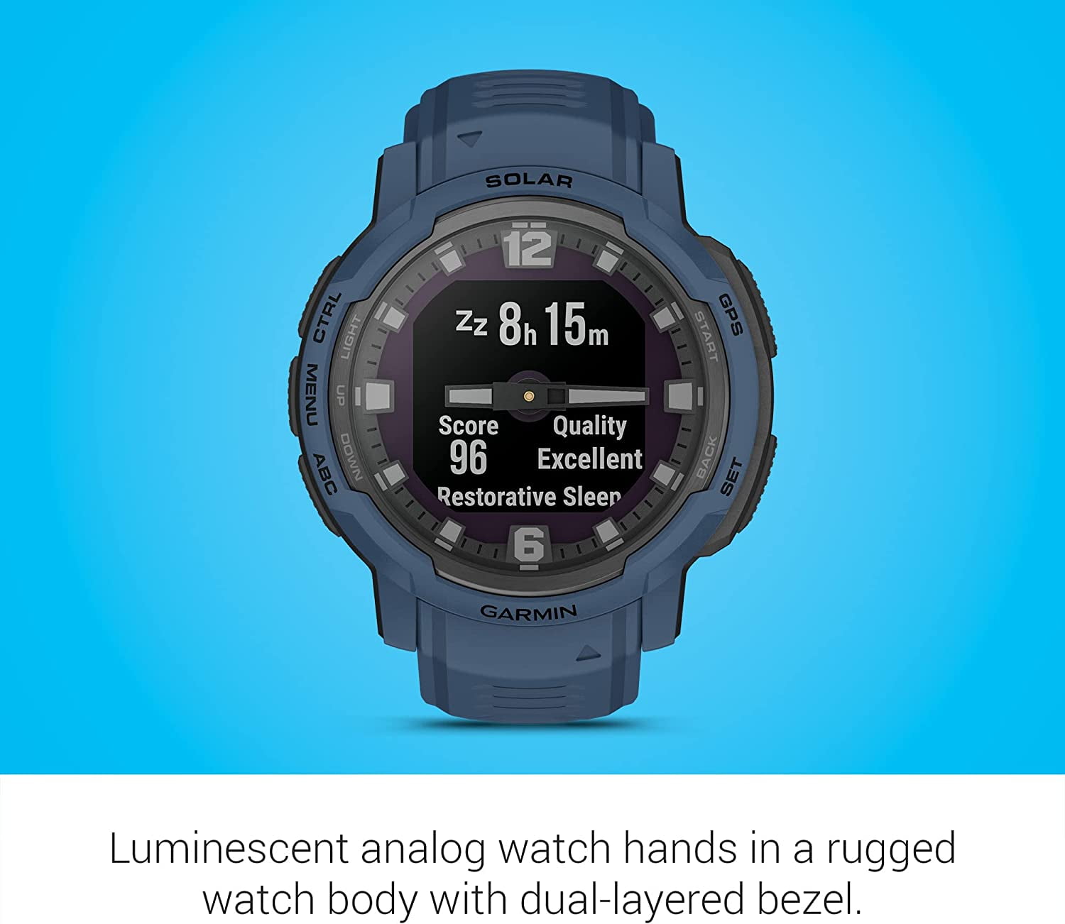 GARMIN Instinct2 dual power ブルー 腕時計 Instinct Dual Power