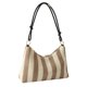 thumbnail image 2 of Bolsa para axila para mujer para axila con rayas de tejido suave para regalo de cumpleaños (caqui) Tmvgtek Para Estrenar, 2 of 9
