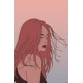 thumbnail image 4 of Hand Drawn Woman With Blowing Hair Wall Poster with Push Pins, 22.375" x 34", 4 of 4
