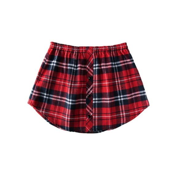 Qiylii Women Adjustable Layering Fake Top Lower Sweep Shirt Extender Half-Length Splitting Undershirt Mini Skirt Hemline