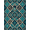 Blue, Pattern 1, variant on ODIKA 4'x6' Machine Washable Non-Slip Area Rug, Oriental Teal High Traffic Rug, Blue, 1140568