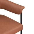 thumbnail image 4 of Meridian Furniture Malin Cognac Vegan Leather Dining Chair (Set of 2), 4 of 8