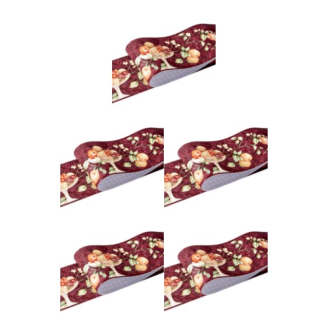 VONKY PVC Border Wall Corner Stick Durable And Waterproof Surface With Exquisite Workmanship Wallpaper For Living Room Decor red fruit 5Set