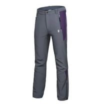 Little Donkey Andy Women’s Winter Hiking Ski Snowboarding Pants, Softshell Pants, Fleece Lined and Water Repellant Grey Size XS