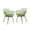 Green, variant on Aoodor Modern Dining Chairs Set of 4, Weather-Resistant Plastic Cafe Chairs with Ergonomic Back and Non-Slip Pad, Suitable for Patio, Restaurant, Yard, Porch, Balcony, Khaki