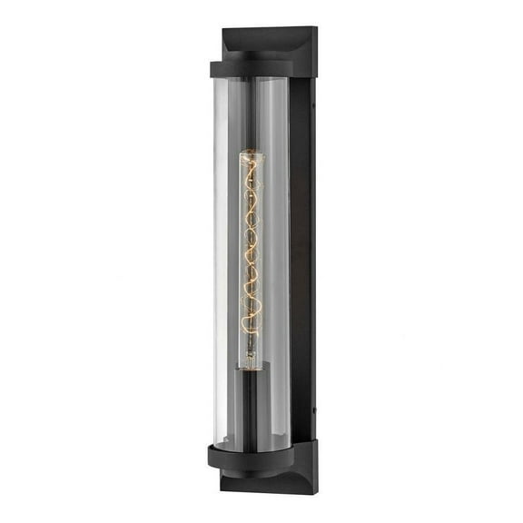 1 Light Large Outdoor Wall Lantern in Traditional Style 4.5 inches Wide By 22 inches High-Textured Black Finish-Led Lamping Type Bailey Street Home