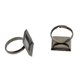 thumbnail image 3 of 10 Piezas De Ajuste De Cabujón De Vacío Accesorios Ajustables De Bricolaje (16 Mm Cuadrados) Para Joyería - Negro, tal se describe Salvador Base de anillo ajustable en blanco, 3 of 10