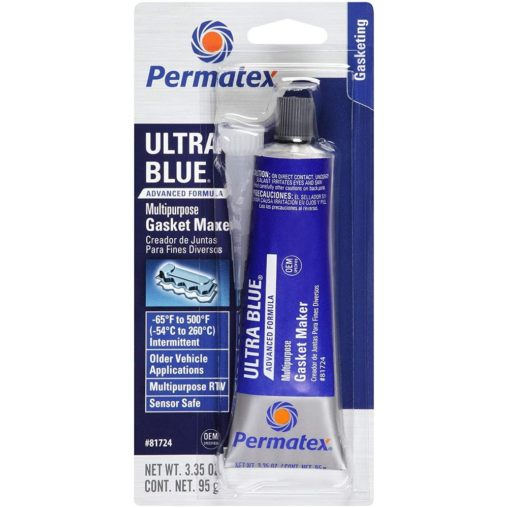Permatex 81724 SensorSafe Ultra Blue RTV Silicone Gasket Maker, 3.35