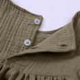 thumbnail image 7 of MeetoTime Girls Spring Fall Dress Long Sleeve Round-Neck Solid Color Cotton Linen Dresses 9 Months-7 Years Baby Clothes, 7 of 7