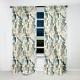 thumbnail image 3 of Designart "Serenity In Botanicals II" Tropical Room Darkening Curtain Single Panel, 3 of 6