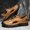 Brown, variant on Men's Closed-Toe Breathable Mesh Leather Outdoor Hiking Sandals