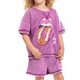 thumbnail image 5 of Rolling Stones Toddler Girls Tee and Shorts Set, 2-Piece, Sizes 12M-5T, 5 of 9
