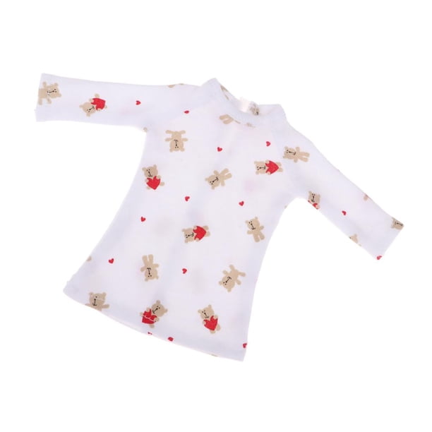 Muñeca articulada Conjunto de ropa de dormir de manga larga suave de 1/6 , muñeca V YOSD Girl Magideal Muñeca articulada
