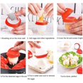 thumbnail image 5 of Cocedor de huevos de silicona, 6 piezas de huevos cocidos Cazador furtivo de silicona, cocedor de huevos para hornear Cocedor de huevos fácil Cocedor de huevos Gel de sílice de grado alimenticio sin Bpa Kuyhfg Bienvenido a Kuyhfg, 5 of 5