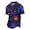 Dark Purple, variant on Mens Halloween Bar Night Out Polo Shirt Short Sleeve Full Spooky Bat Pumpkin Ghost Print Breathable Casual Lapel Tee Wine L