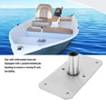 thumbnail image 5 of YAHHU 4 x 8 in 3/4 in Boat Seating Pedestal Base Stainless Steel Boat Seating Post Base Non Threaded, 5 of 9