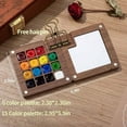 thumbnail image 2 of Tobios Watercolor Kit, Tobios Mini Watercolor Set with 24 Color Paints, Portable Mini Travel Water Color Set, Pocket Painting Kit (2*Walnu -15 Grids), 2 of 8