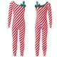 thumbnail image 3 of Disfraz de Papá Noel de Navidad para niñas, mono de baile con bastón de caramelo, traje de baile, mono completo con lazo de manga larga, 3 of 5