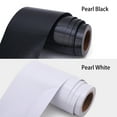 thumbnail image 6 of Peel and Stick Wallpaper Border for Bathroom Kitchen, Waterproof Contact Paper, Wood Grain Tape Mirror Frame Trim (Pearl Black, 32.8ft x 3.9in), 6 of 7