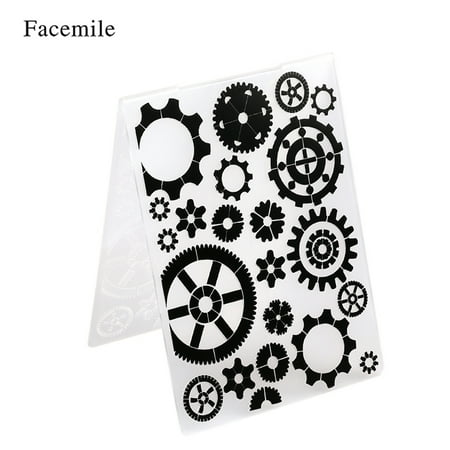 Style Scrapbooking - 1PCS Decorative Frame Embossing Folder Plastic Template Textured Impressions for Scrapbooking Photo Card Craft Making Cake Decoration Style 7