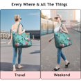 thumbnail image 5 of Pioneer Flower Floral Print Pattern Travel Tote Bags for Women Carry On,Large Weekender Bags for Women Travel,Multi Functional Duffle Bag for Work,Shopping,Sports, 5 of 5