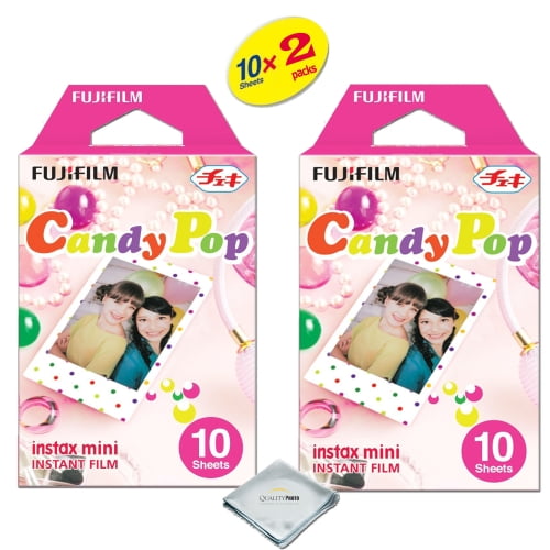 middelen Aanstellen inzet Fujifilm Instax Mini 8 Instant Film 2-PACK (20 Sheets) Candy Pop -  Walmart.com