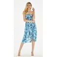 thumbnail image 4 of Robe Hawaïenne Luau à Imprimé Floral pour Femmes m SImply Blue Palms, 4 of 5